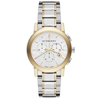Horlogeband Burberry BU9751 Staal Bi-Color