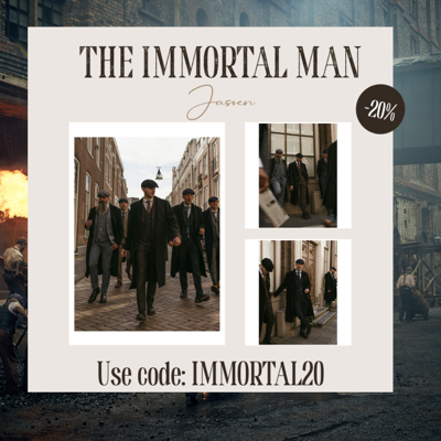 Wollen herenjas - maat XXl | Zwart | Shelby Brothers Store