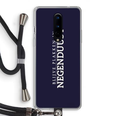 Blijve plakken in Negenduust: OnePlus 8 Transparant Hoesje met koord