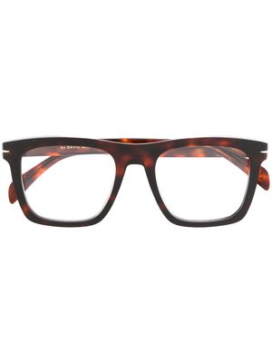 Eyewear by David Beckham lunettes de vue à effet écaille de tortue - Marron