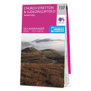 Wandelkaart - Topografische kaart 137 Landranger Ludlow & Church Stret