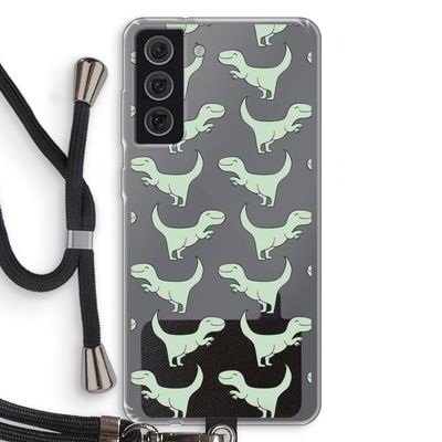 Dinos: Samsung Galaxy S21 FE Transparant Hoesje met koord