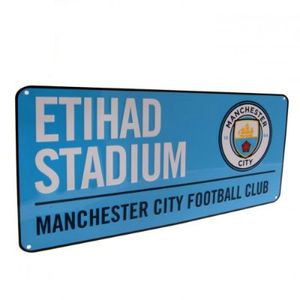 Manchester City Straatbord - Blauw (40cm x 18cm)