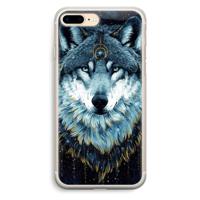 Darkness Wolf: iPhone 7 Plus Transparant Hoesje - thumbnail