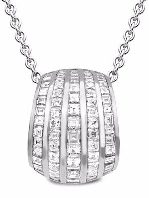 Pragnell collier Manhattan en or blanc 18ct à pendentif à diamants - Argent