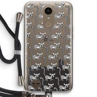 Makis: LG K10 (2017) Transparant Hoesje met koord