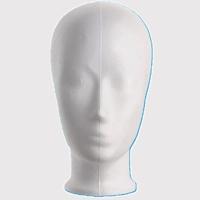 Pruikenkop wit hoogte 25 cm kind