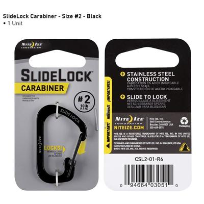 Nite ize Carabiner #6 Slidelock Black