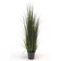 Kunstplant groen gras sprieten 90 cm. - thumbnail