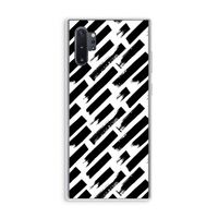 Zwarte vegen: Samsung Galaxy Note 10 Plus Transparant Hoesje