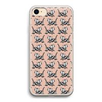 Zwarte poes: iPhone 7 Transparant Hoesje