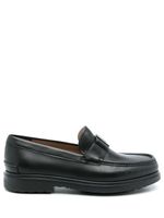 Ferragamo mocassins à bout carré - Noir