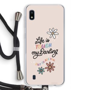 Tough Life: Samsung Galaxy A10 Transparant Hoesje met koord