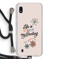 Tough Life: Samsung Galaxy A10 Transparant Hoesje met koord