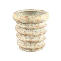 PTMD bloempot zero swirl crème l 30 cm | 2 stuks