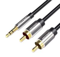Vention BCFBI audio kabel 5 m 3.5mm 2 x RCA Zwart