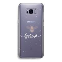 Be(e) kind: Samsung Galaxy S8 Transparant Hoesje - thumbnail