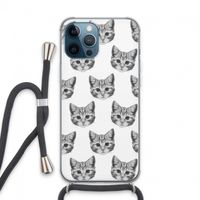 Kitten: iPhone 13 Pro Max Transparant Hoesje met koord