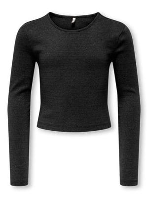 Kids ONLY winter top meisjes - zwart - KogTrinny - tight fit, longsleeve, glitter