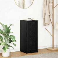 Dressoir 29,5x34x76 cm spaanplaat zwart eikenkleurig
