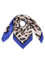 Sjaal Leopard Blauw