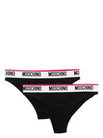 Moschino lot de deux boxers à bande logo - Noir - thumbnail