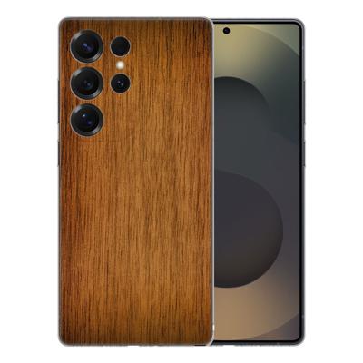 TPU Hoesje Samsung Galaxy S25 Ultra - Donker Hout Backcover