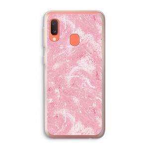Abstract Painting Pink: Samsung Galaxy A20e Transparant Hoesje