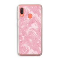 Abstract Painting Pink: Samsung Galaxy A20e Transparant Hoesje