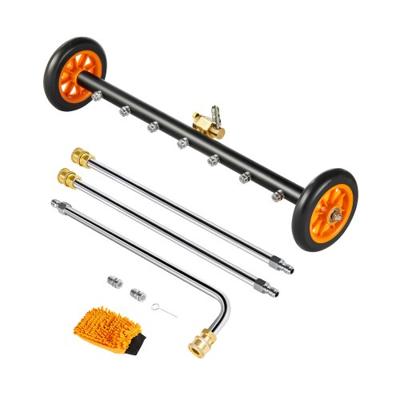 VEVOR 590mm hogedrukreiniger bodemreiniger 2 wielen 2 verlengde staven