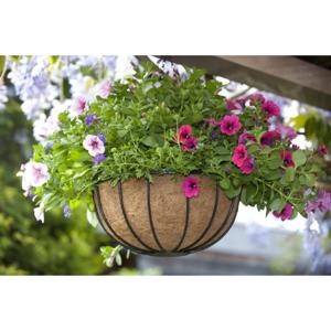 Nature - Hanging basket smeedijzer zwart H20x dia. 35cm