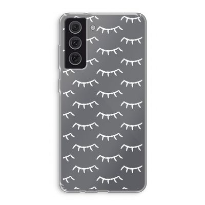 Wimpers: Samsung Galaxy S21 FE Transparant Hoesje