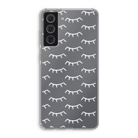Wimpers: Samsung Galaxy S21 FE Transparant Hoesje