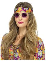 Paarse Hippie bril - thumbnail