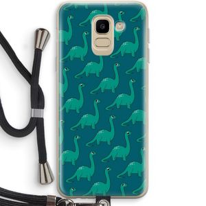 Diplodocus: Samsung Galaxy J6 (2018) Transparant Hoesje met koord