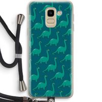 Diplodocus: Samsung Galaxy J6 (2018) Transparant Hoesje met koord