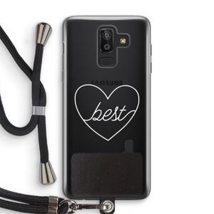 Best heart pastel: Samsung Galaxy J8 (2018) Transparant Hoesje met koord