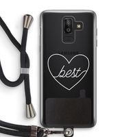 Best heart pastel: Samsung Galaxy J8 (2018) Transparant Hoesje met koord
