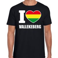 Carnaval I love Vallekeberg t-shirt zwart voor heren - thumbnail