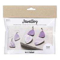 Creativ Company Mini hobbyset sieraden oorbellen paars