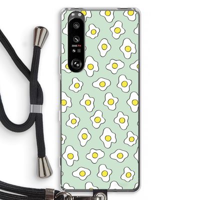 Spiegeleitjes: Sony Xperia 1 III Transparant Hoesje met koord