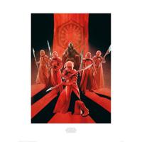 Kunstdruk Star Wars The Last Jedi Snoke and Elite Guards 60x80cm - thumbnail