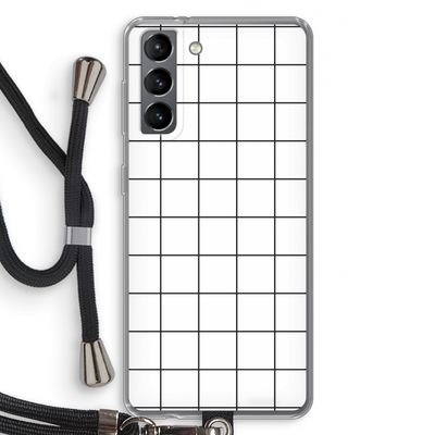 Rooster: Samsung Galaxy S21 Transparant Hoesje met koord