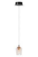 Lucide BERLIANE - Hanglamp - Ø 12 cm - LED Dimb. - 1x4W 2700K - Met vervangbare LED-module - Transparant | Essential