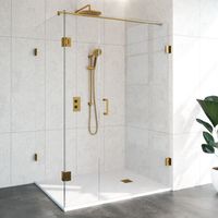 Douchecabine Compleet Just Creating 3-Delig 100x140 cm Goud Sanitop