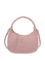 Miu Miu mini sac porté épaule Wander en crochet - Rose