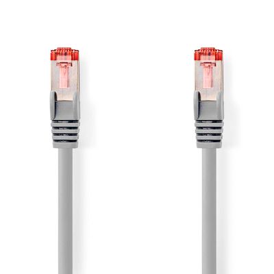 Nedis CAT6 Netwerkkabel | RJ45 Male | RJ45 Male | S/FTP | 0.25 m | Rond | LSZH | Grijs | Label - CCGL85221GY025