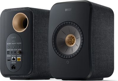 KEF LSX II Wireless Stereo Speakers - Zwart