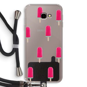 Waterijsje: Samsung Galaxy J4 Plus Transparant Hoesje met koord