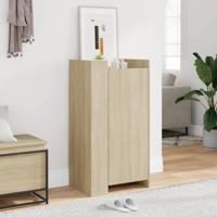 VidaXL Schoenenkast 52x37,5x100 cm bewerkt hout sonoma eikenkleurig